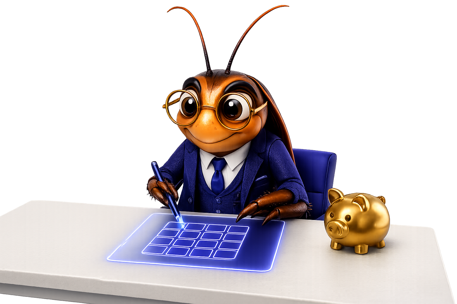 Cockroach Money mascot